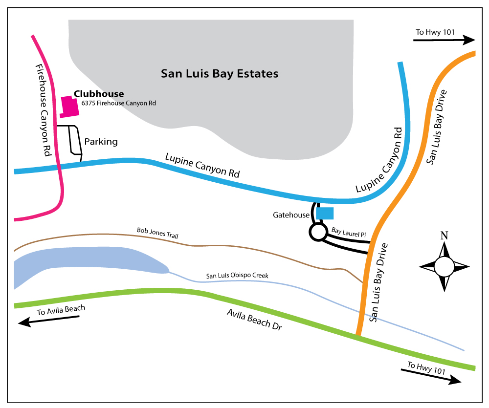 Map to San Luis Bay Estates